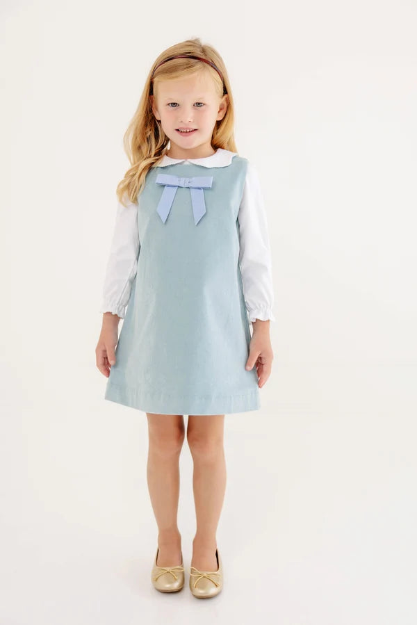TBBC Emma's Elbow Patch Top White/Green