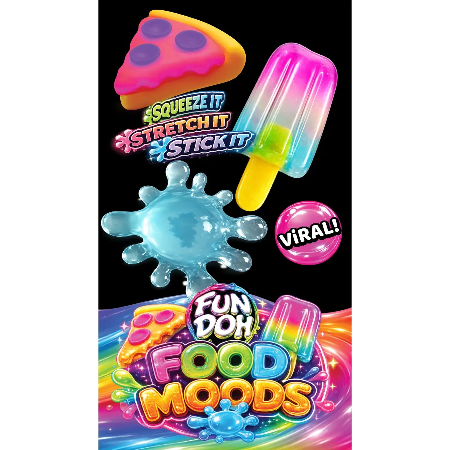 Fun Doh Food Moods Snack Attach Squishy