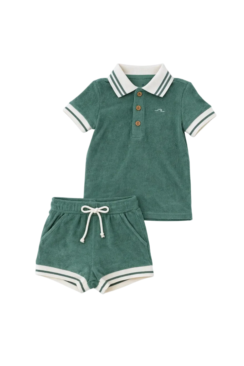Lanier Bamboo Terry Set - Emerald