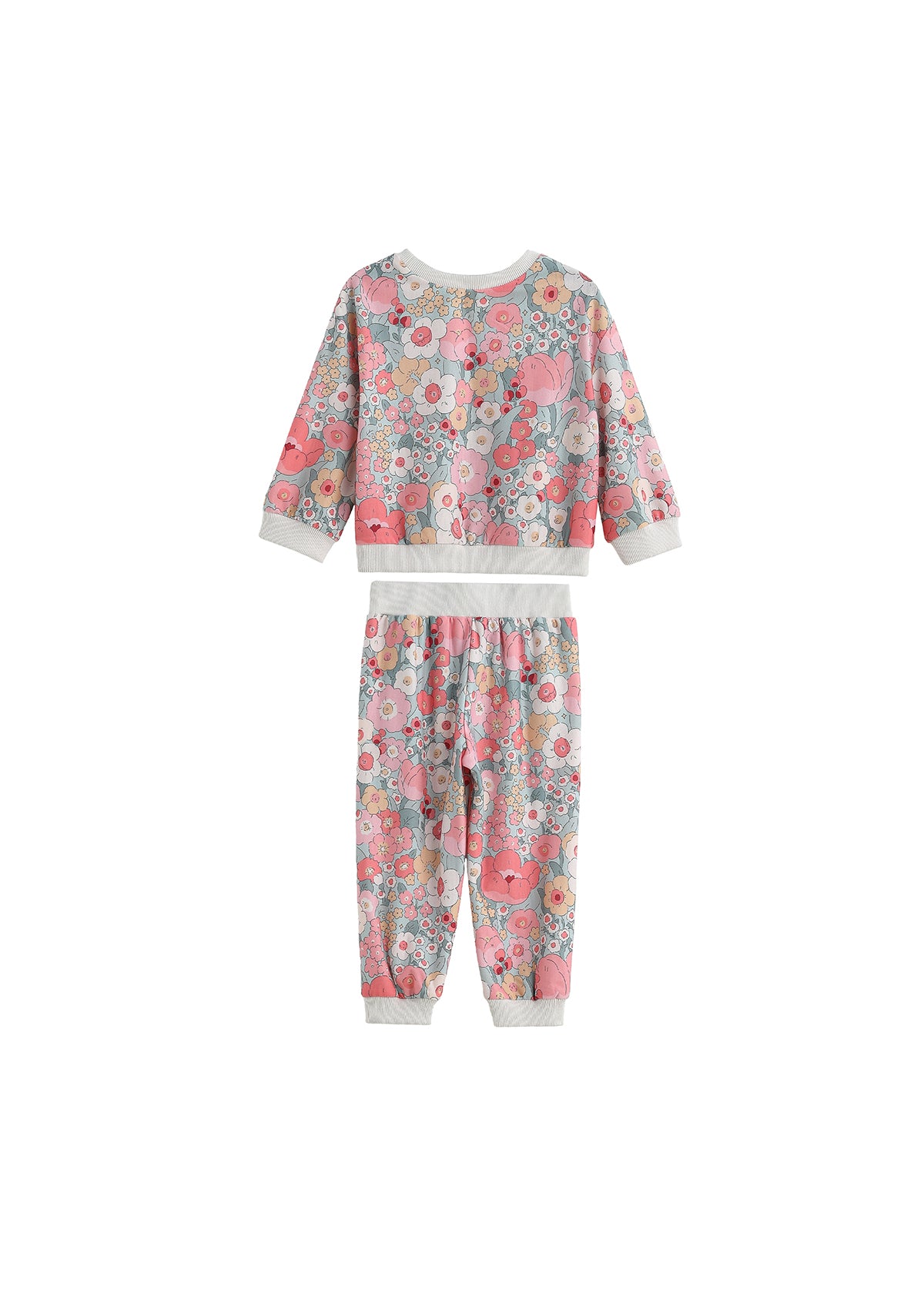 Grey and Pink Eliza Two Piece Set