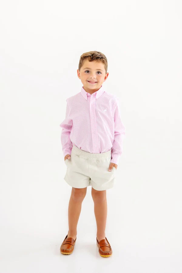 TBBC Dean's List Dress Shirt Pink Greenbrier Gingham