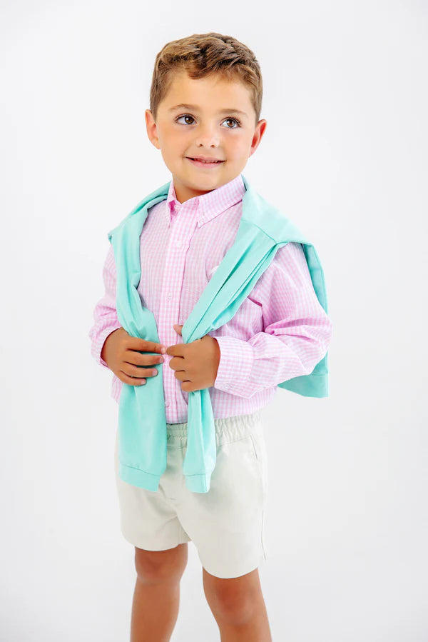 TBBC Dean's List Dress Shirt Pink Greenbrier Gingham