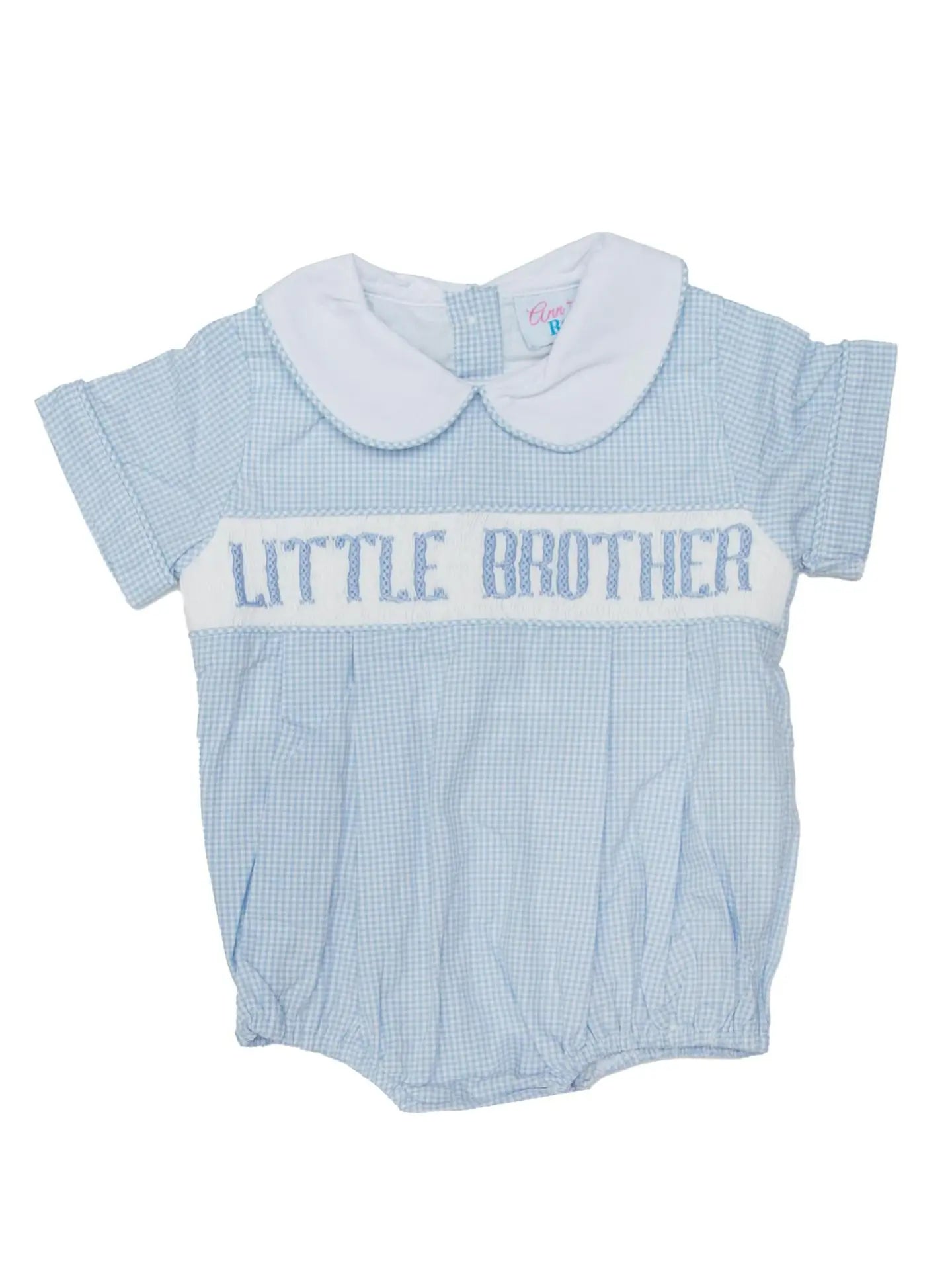 Little Brother - Blue Gingham Bubble
