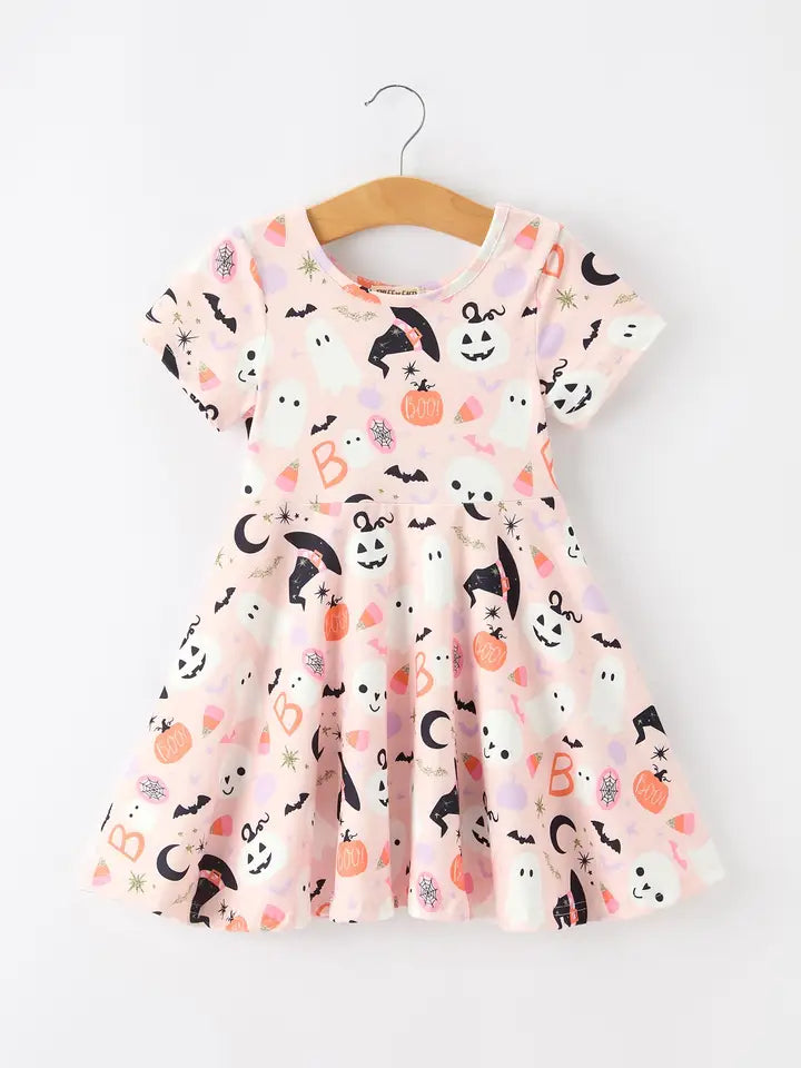 Halloween Ghost Twirl Dress
