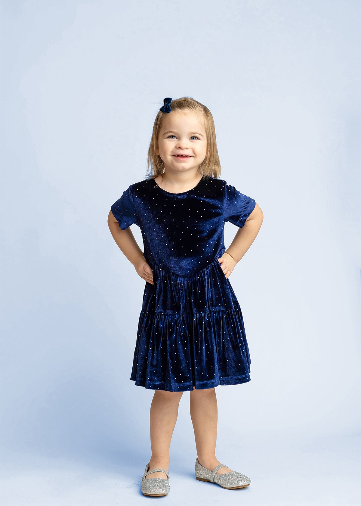 Navy Velvet Dreams Dress