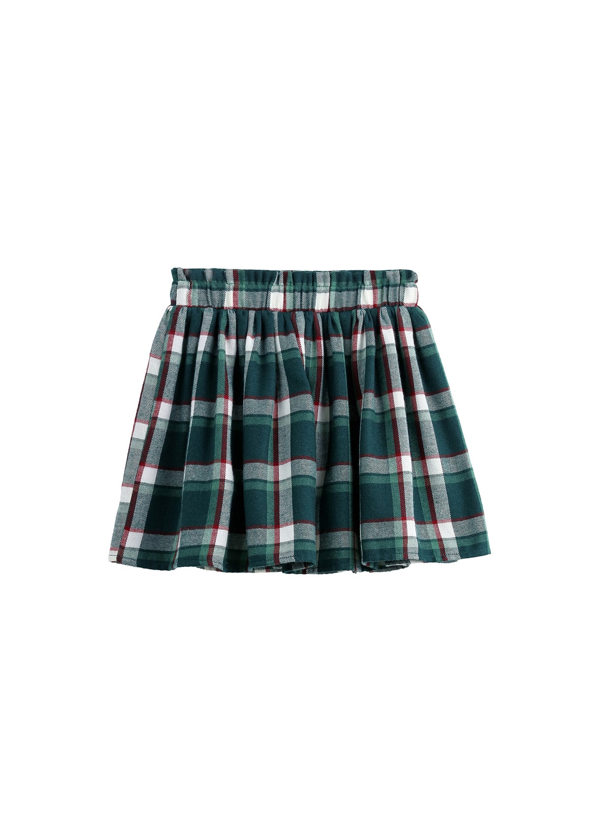 Cloud Top and Evergreen Skirt Set