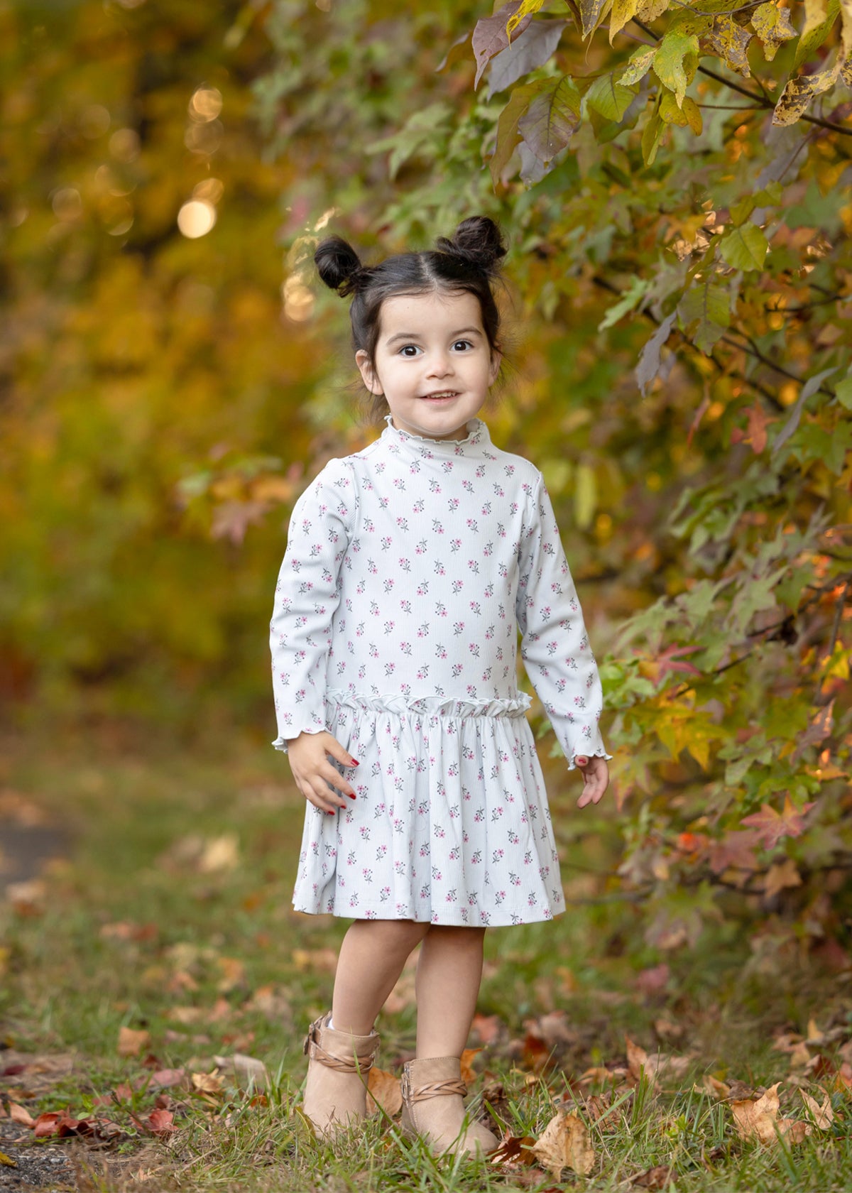 Blue Petite Petal Dress