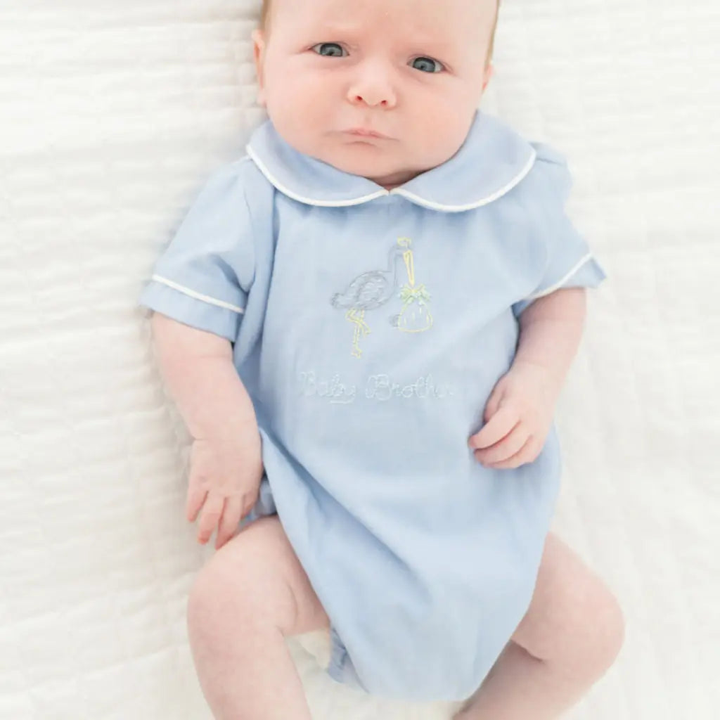 Baby Brother Embroidered Bubble