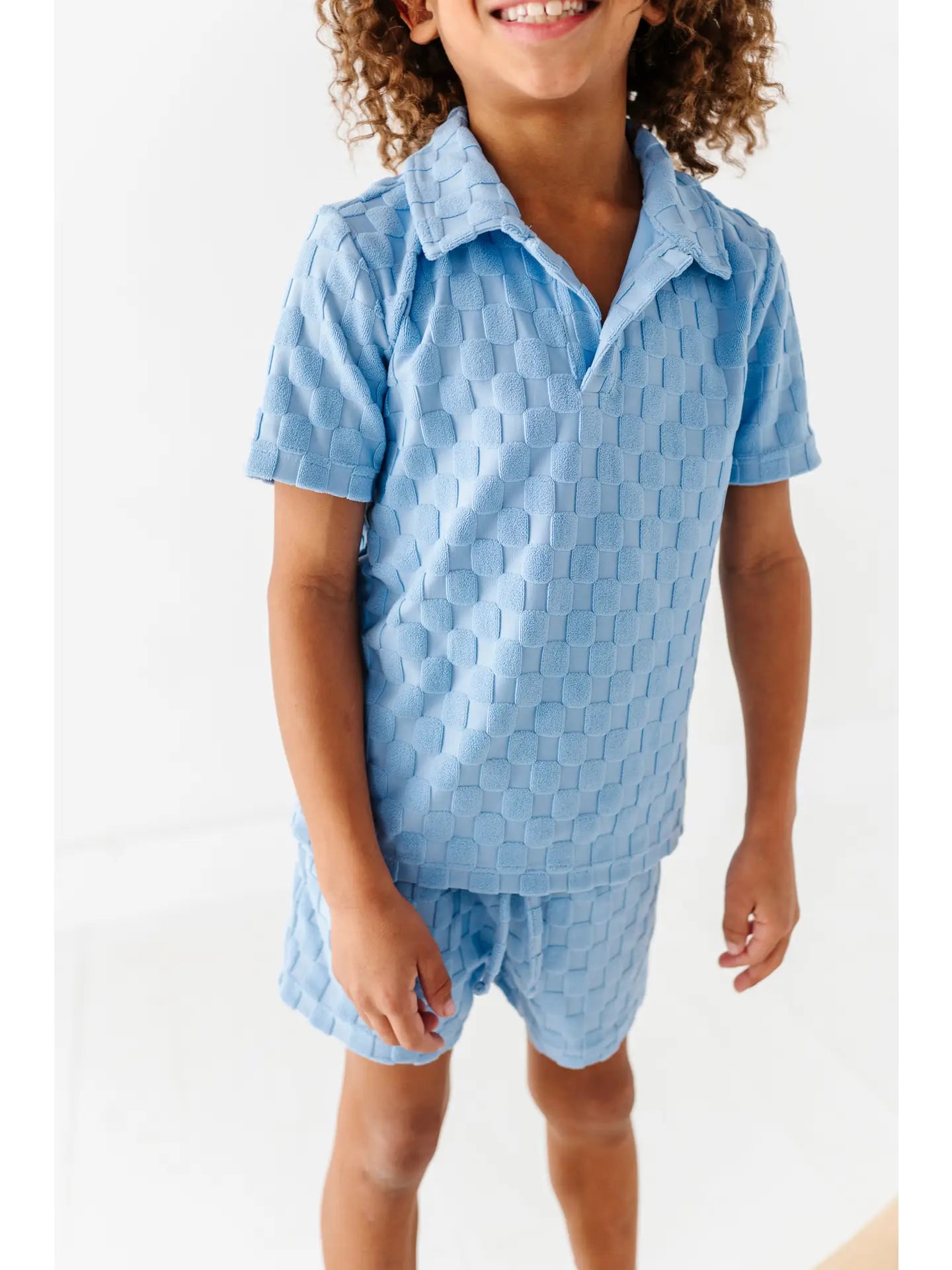 Coastal Blue | TERRY CHECK SET