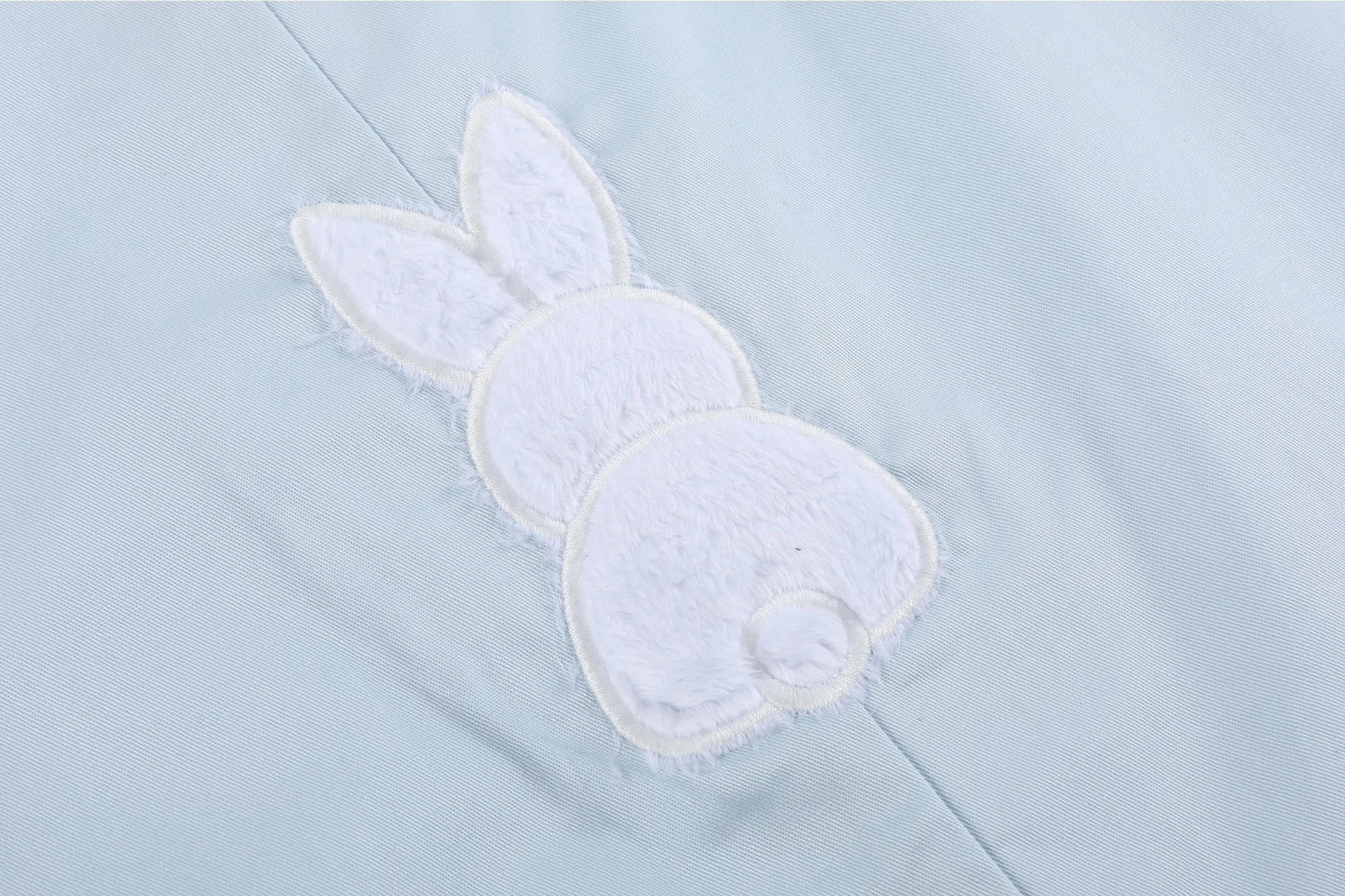 Blue Fuzzy Bunny Overalls