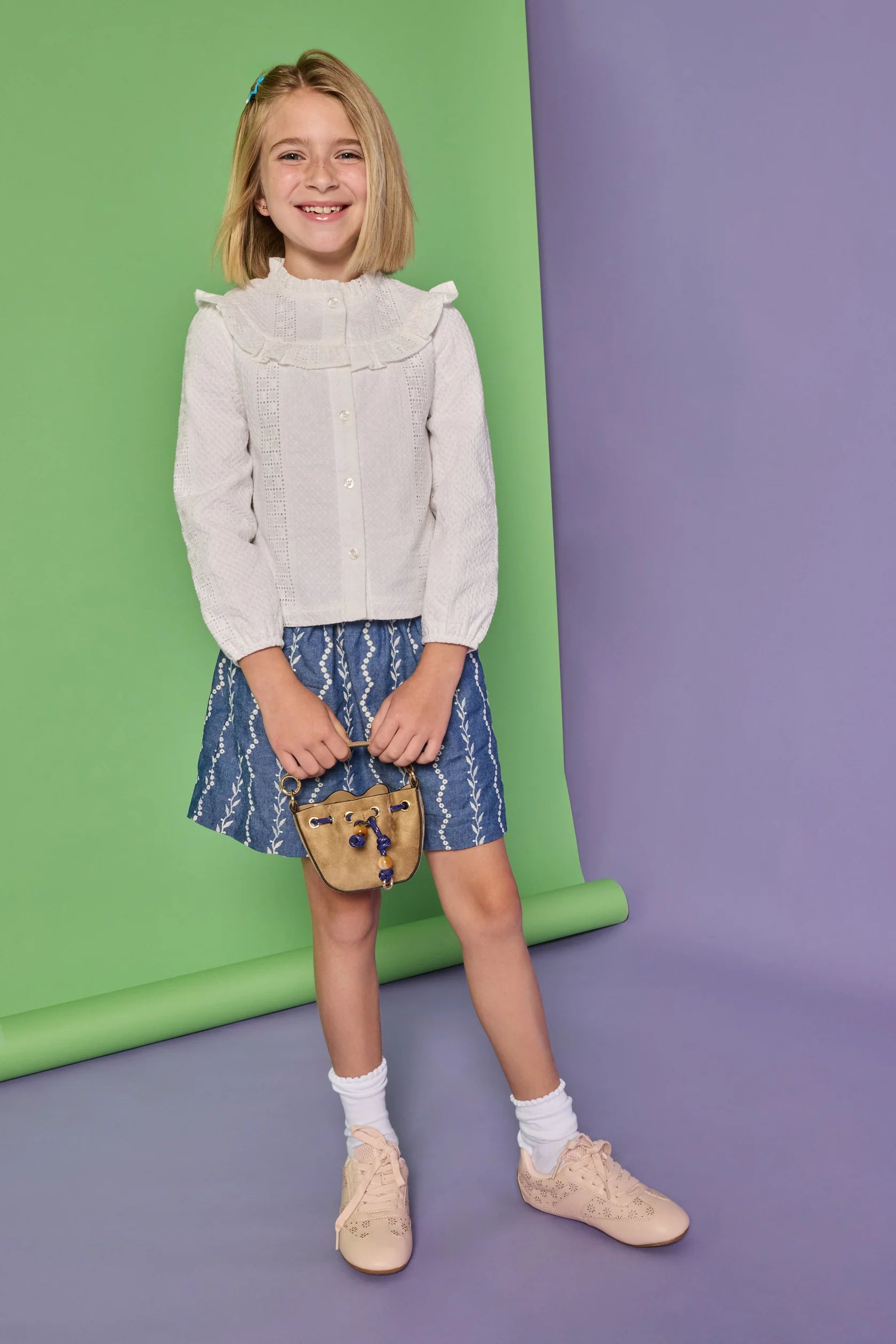 White Eyelet Cintra Top