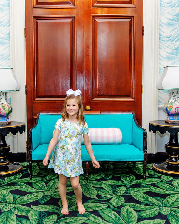 TBBC Polly Play Dress SS Blue Princess Grace Rose