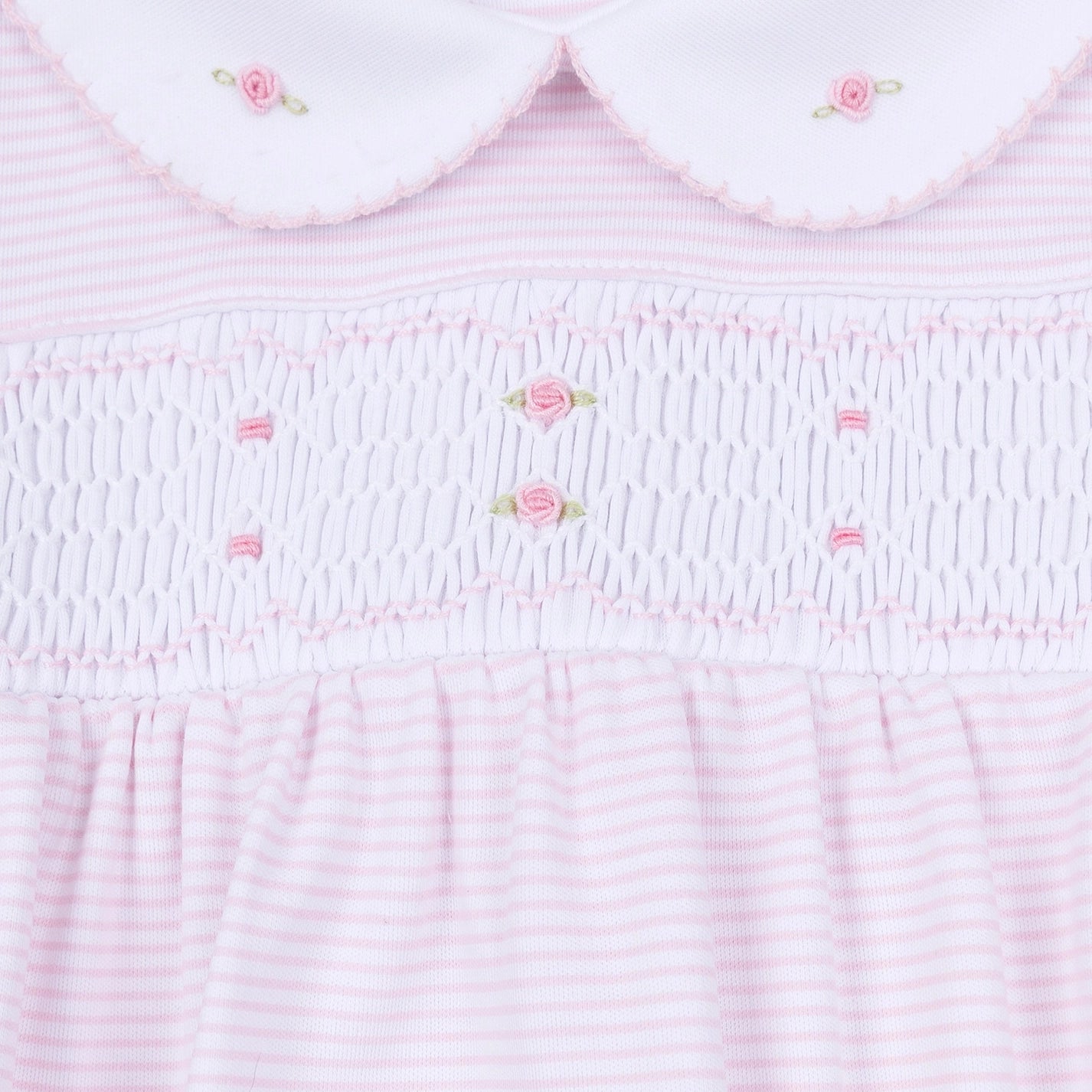 Pink Anna Smocked Footie