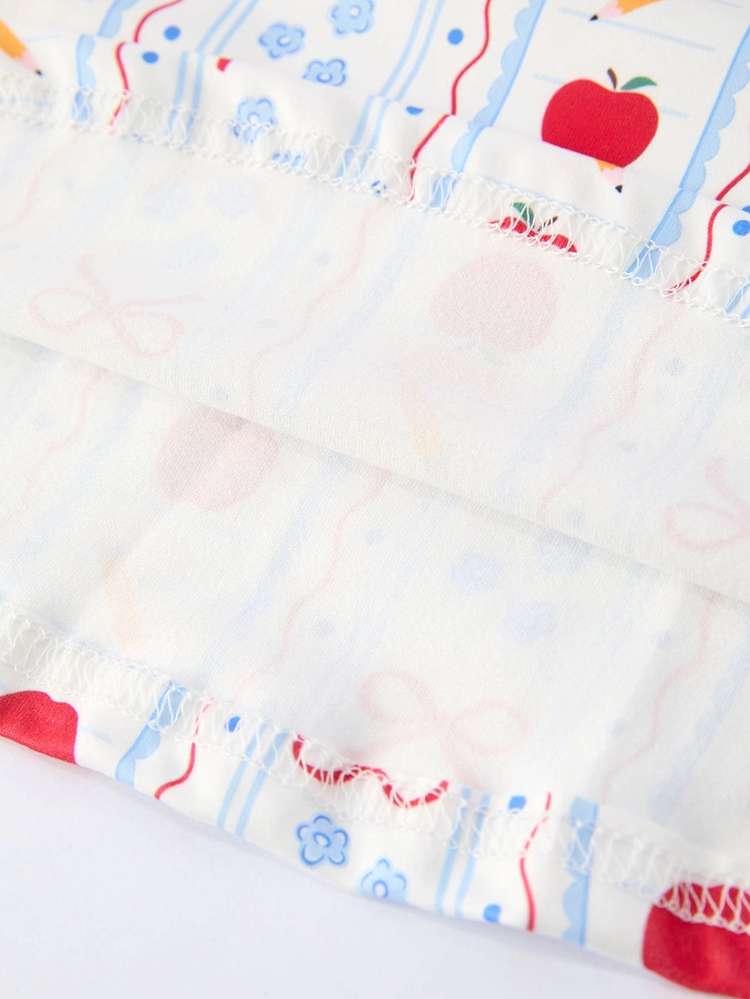 Back to School Apple Bow Stripe Dress