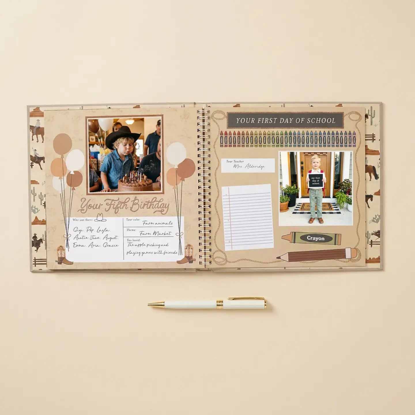 My First Rodeo First Year Baby Memory Book