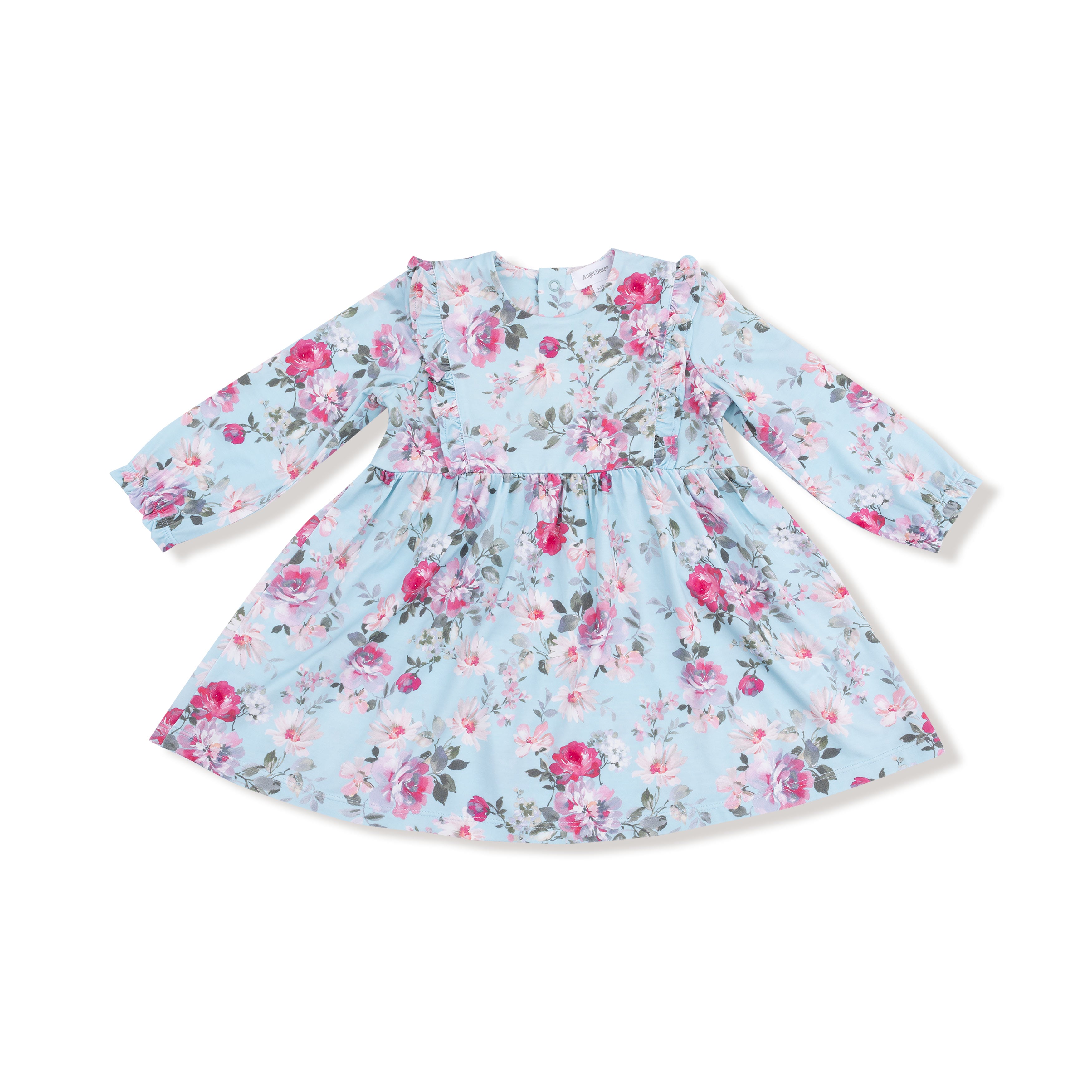 Blue Romance Rose Ruffle LS Dress & Legging