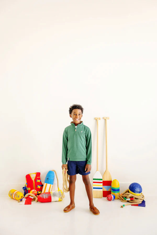 TBBC Prepletic Hayword Half Zip Grier Green