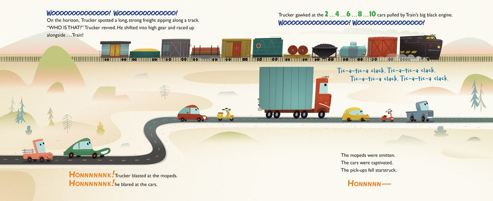 Trucker and Train Board Book : Hannah Stark