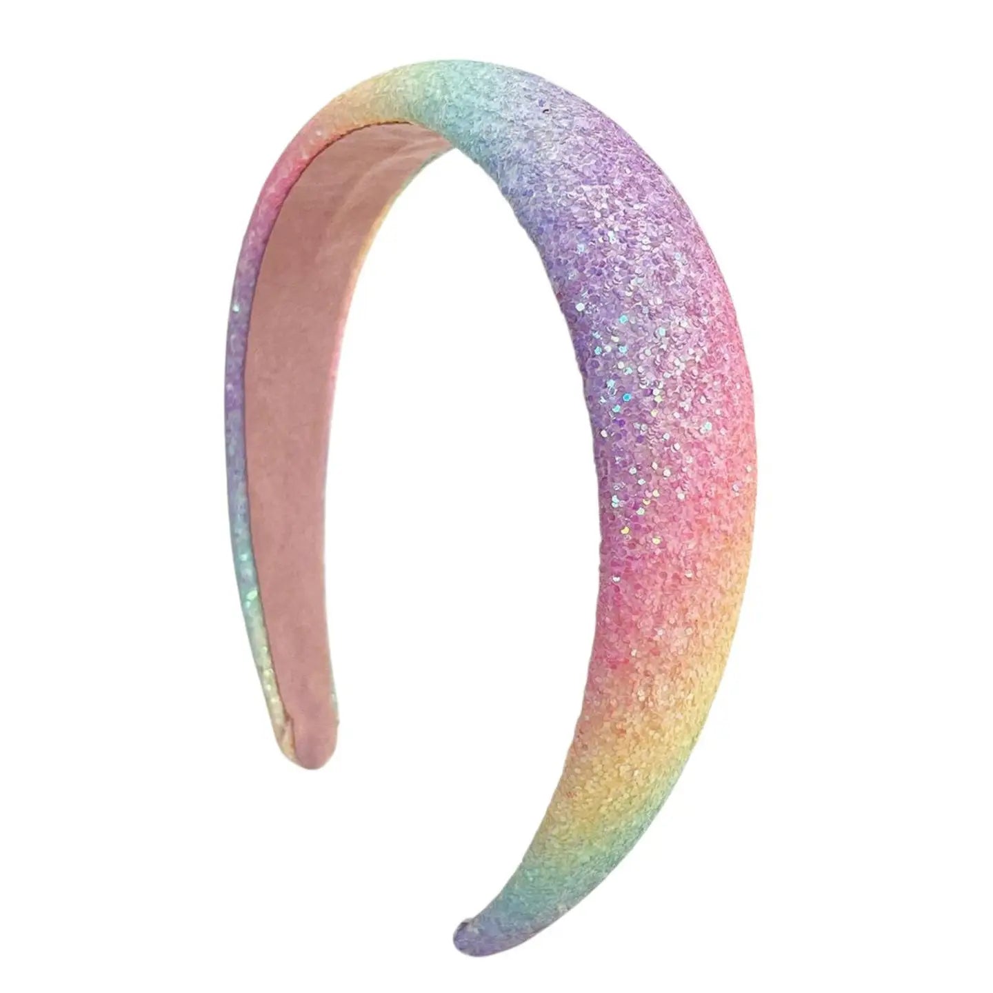 Pastel Rainbow Glitter Sparkly Headband