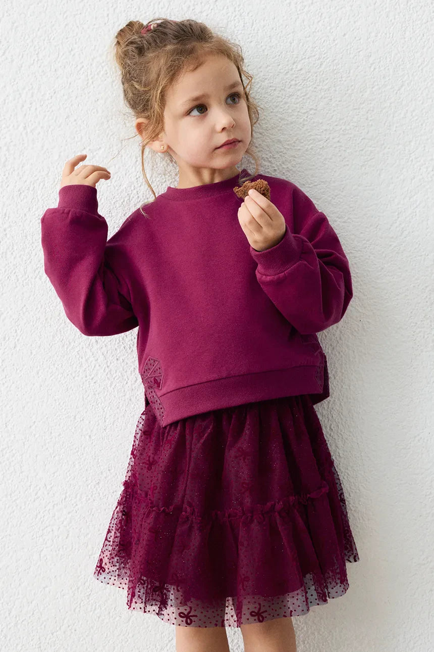 Raspberry Tulle Skirt Set