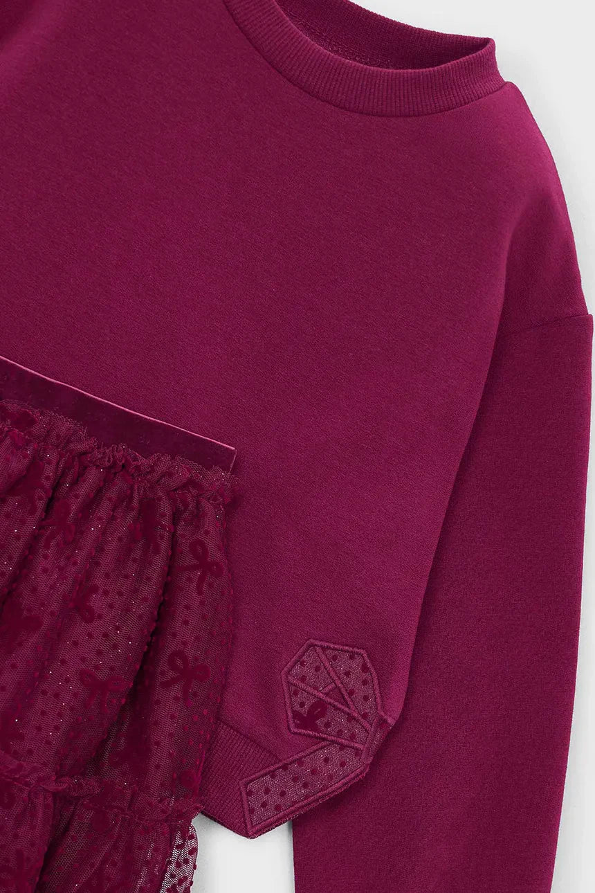 Raspberry Tulle Skirt Set