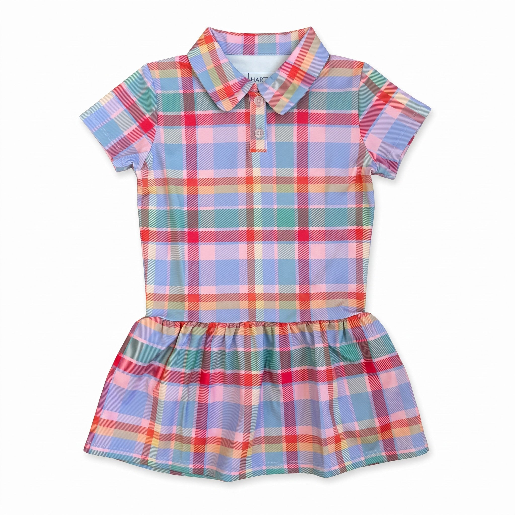 Rosette Plaid Ali Dress