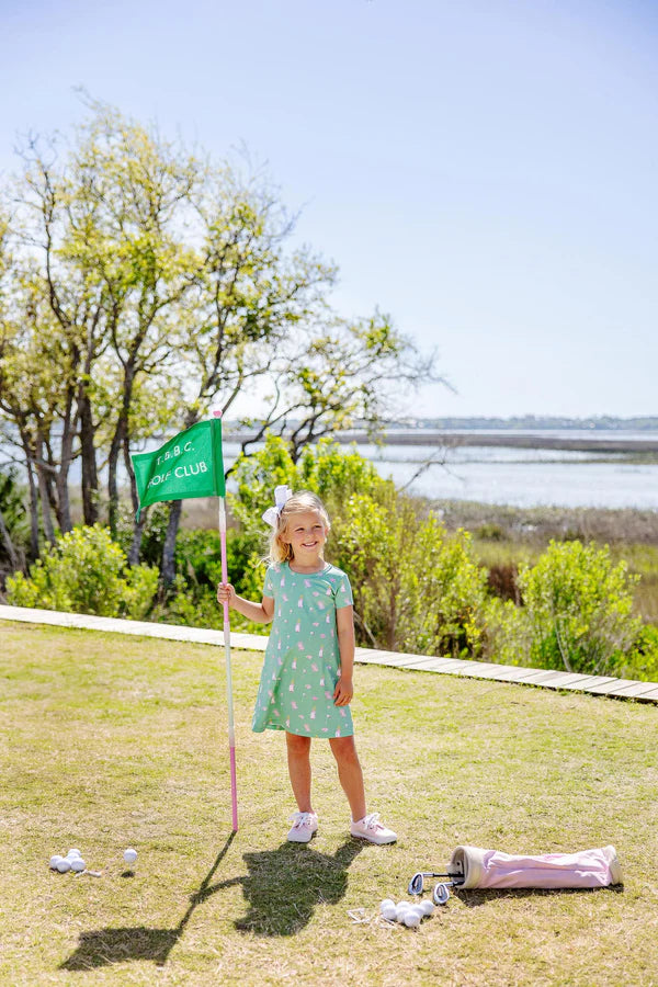 TBBC Polly Play Dress Green Clubhouse Couture