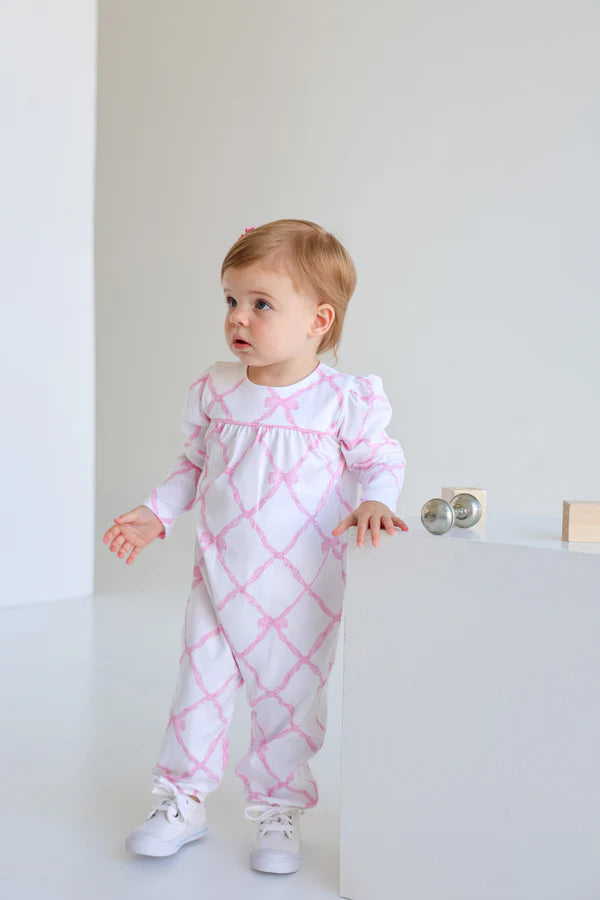 TBBC Penny's LS Playsuit Belle Meade Bow