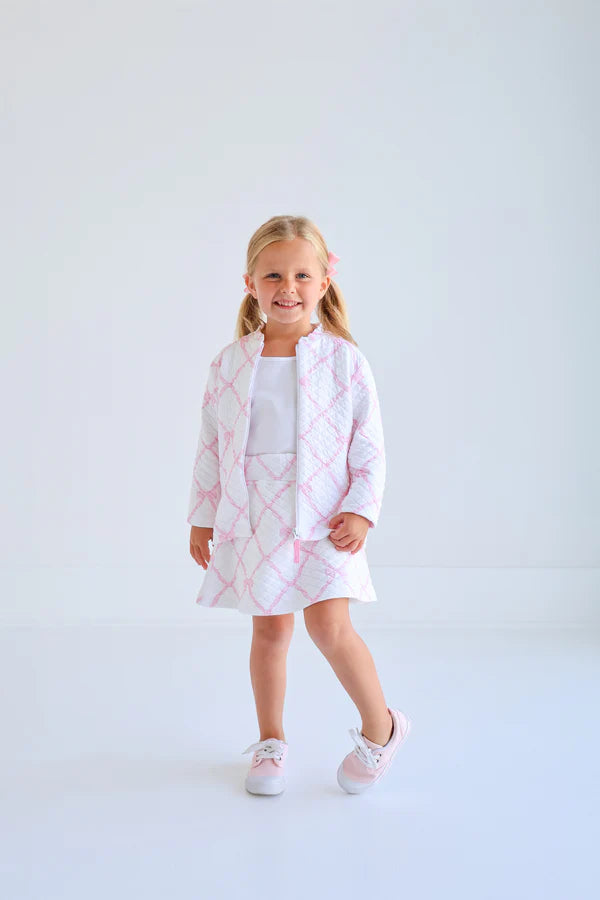 TBBC Quilted Searcy Skort Belle Meade Bow