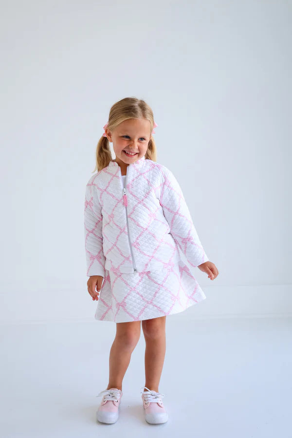 TBBC Quilted Searcy Skort Belle Meade Bow