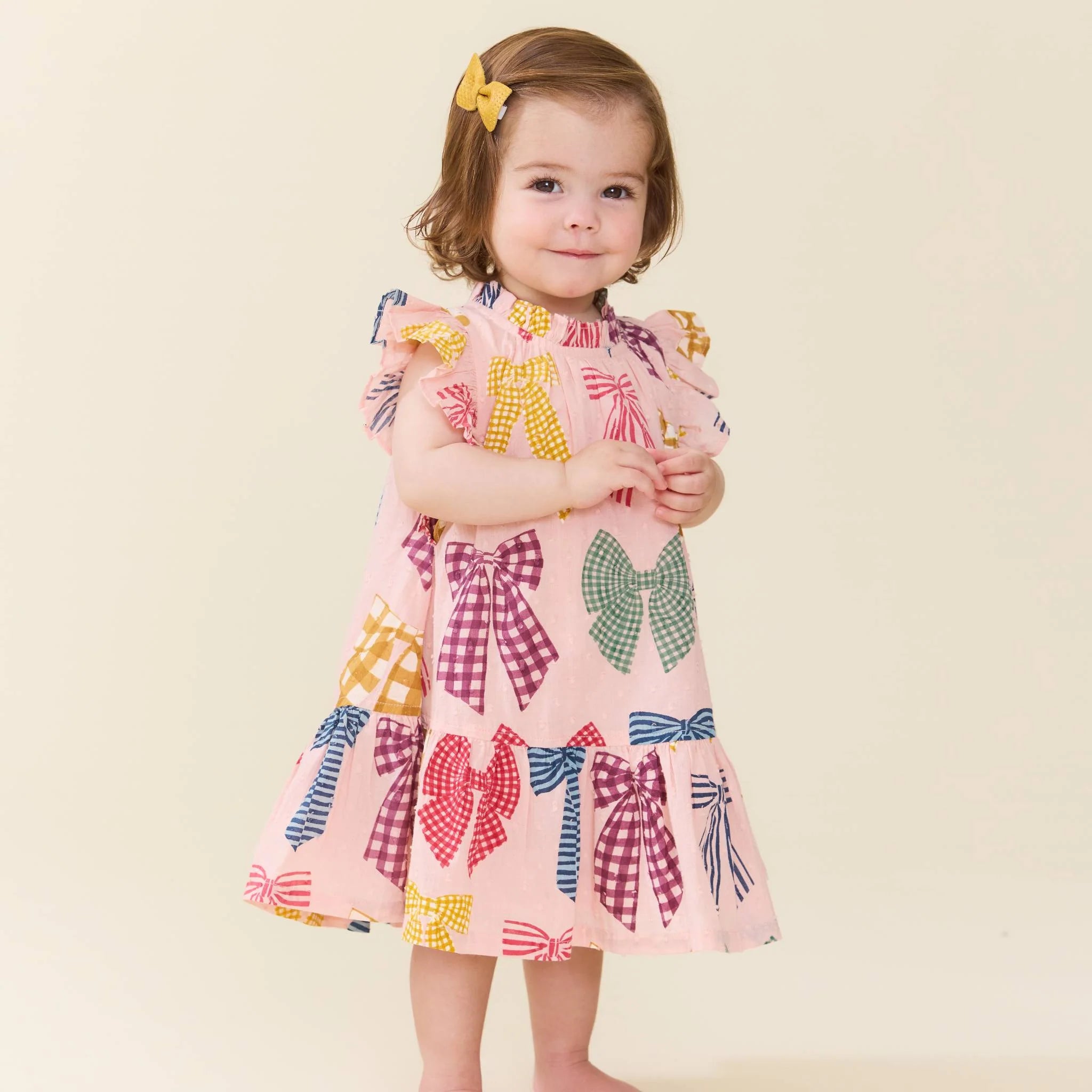 Patterned Bows Harper Dress Set