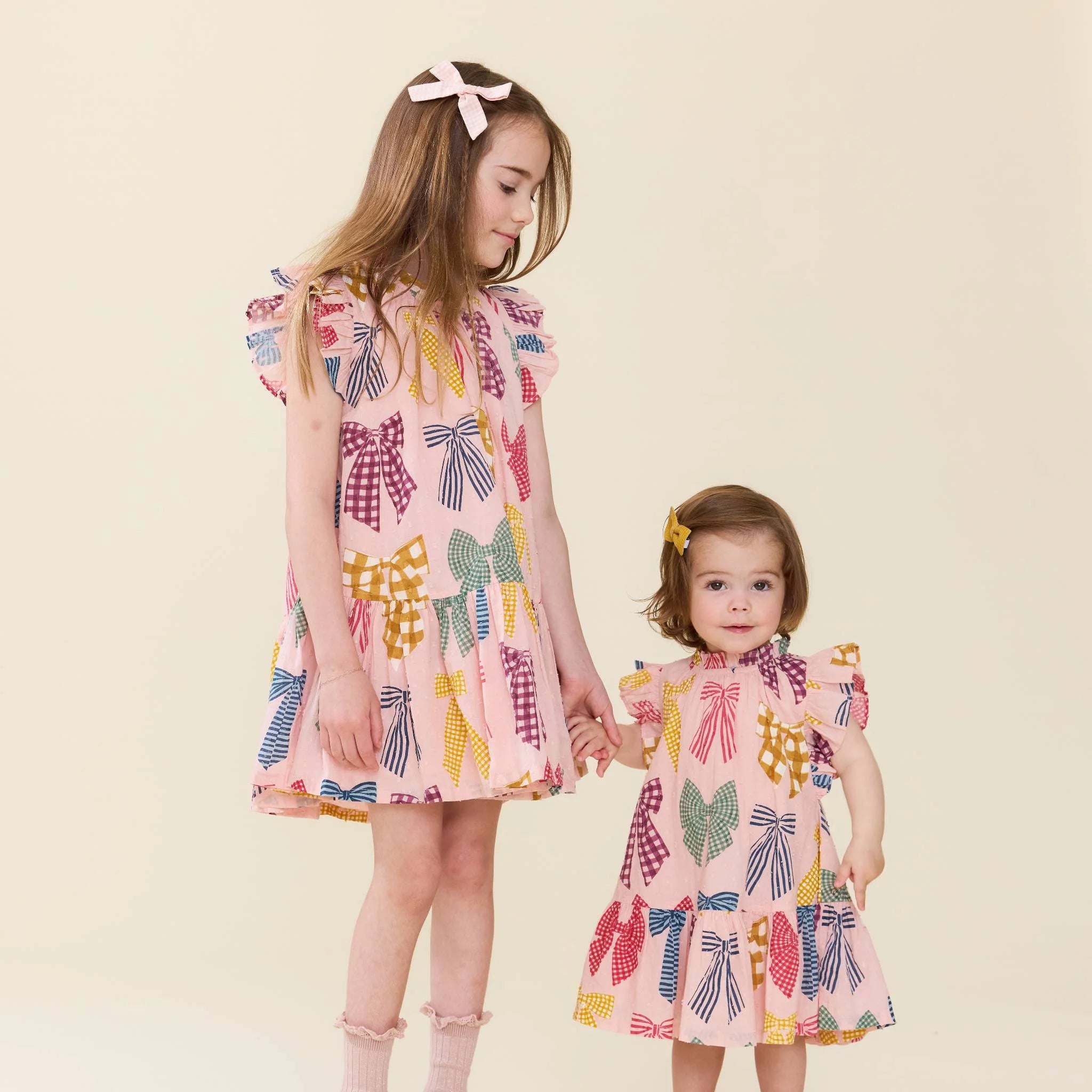 Patterned Bows Harper Dress Set