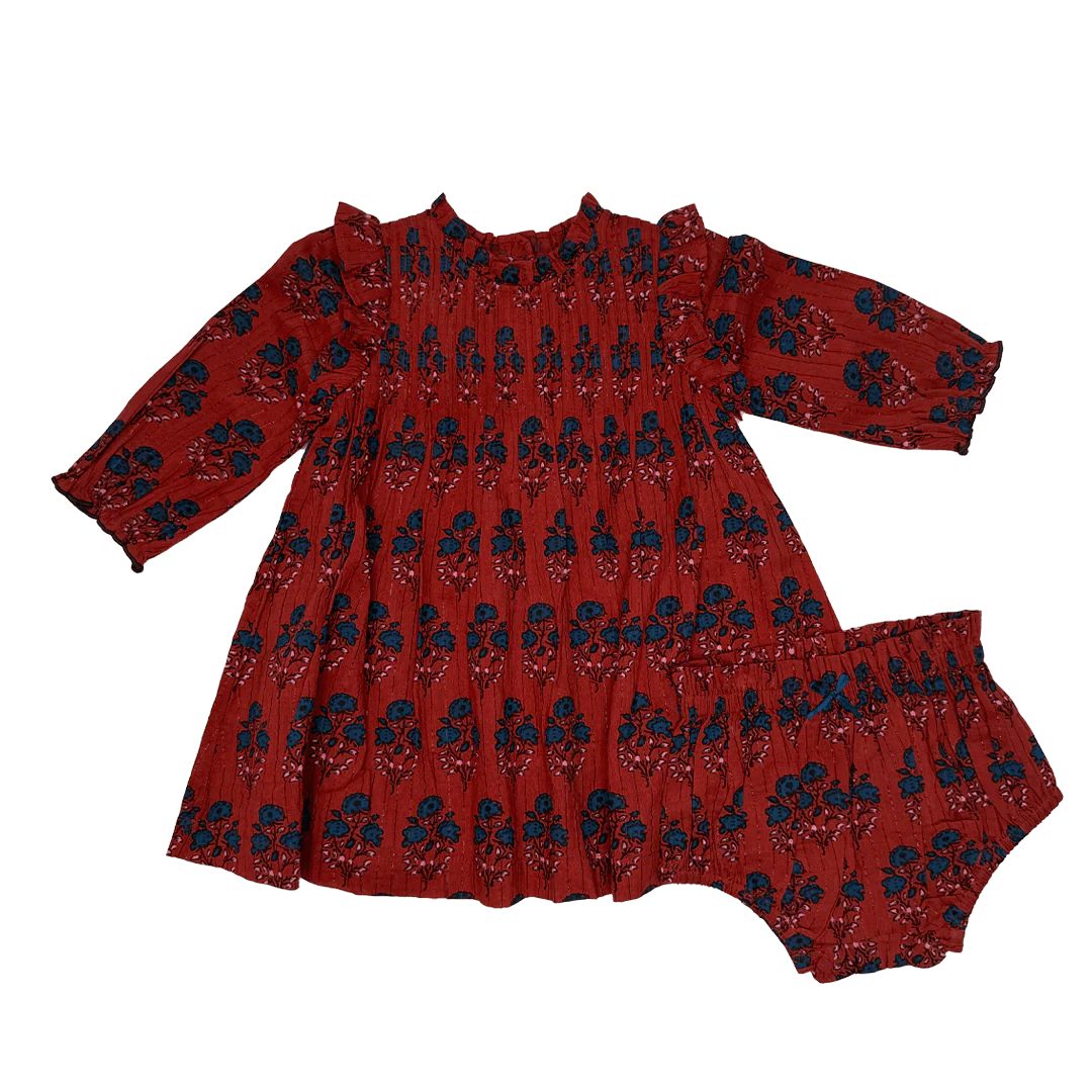 Jaipur Dress Set Red Autumn Strawflower