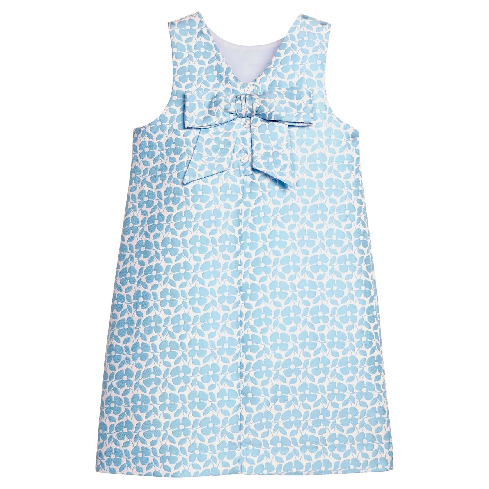 Biz Dress - Blue Jacquard