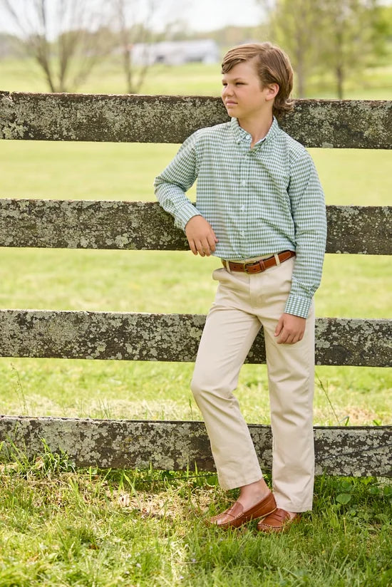 Watercress Gingham Button Down Shirt