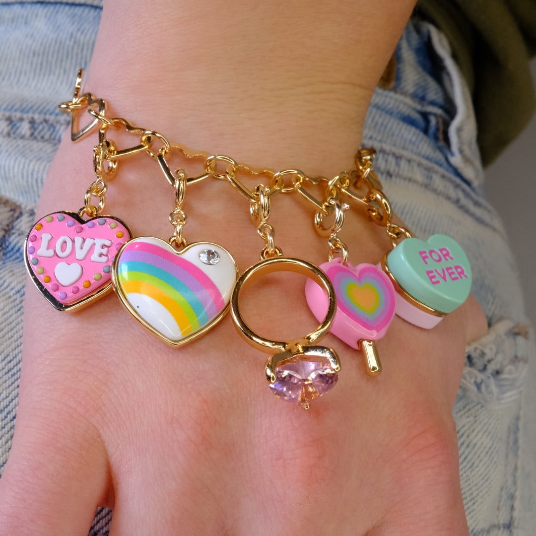 Charm It! Heart Chain Bracelet