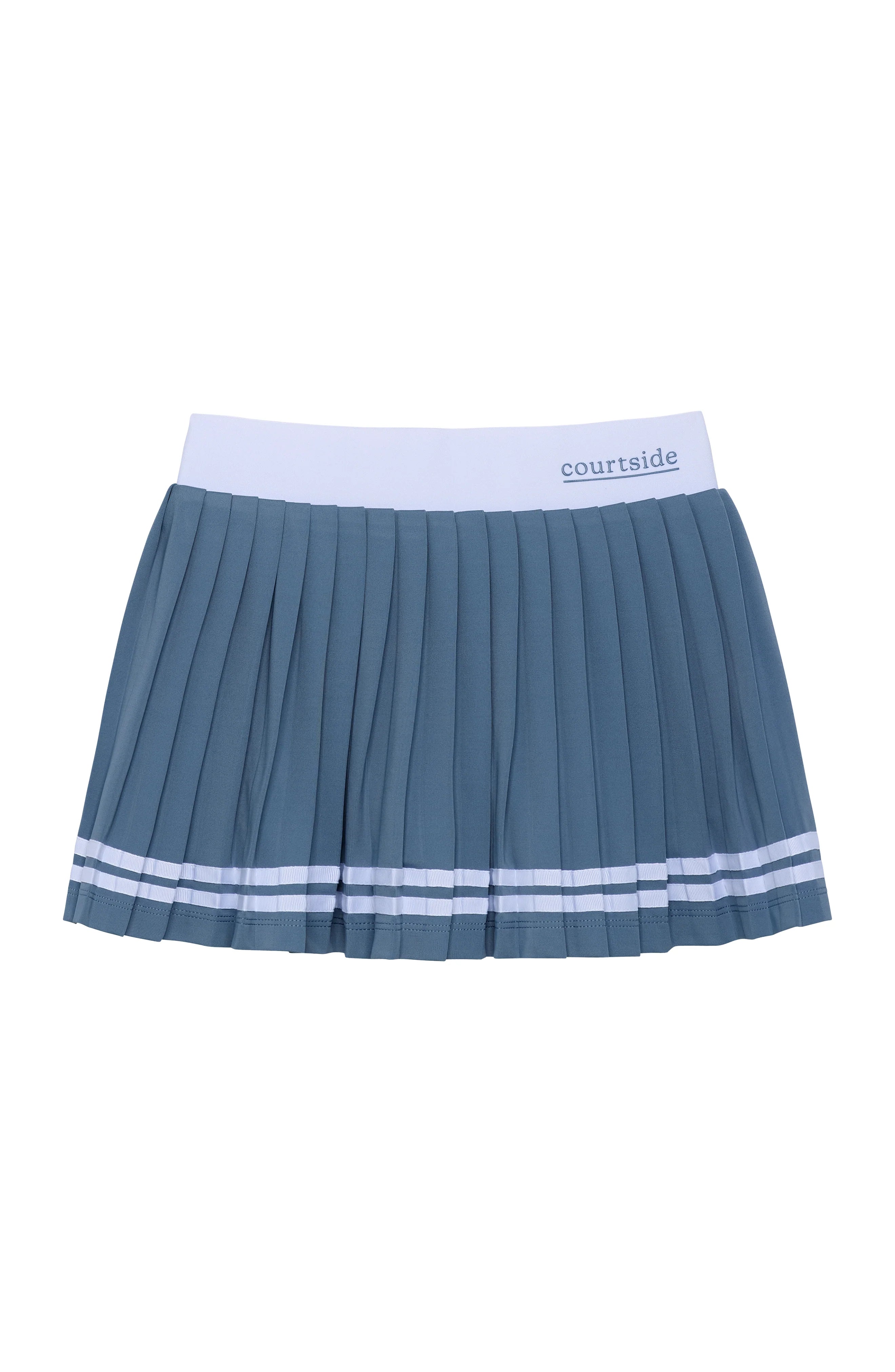 Slate Pleated Skort