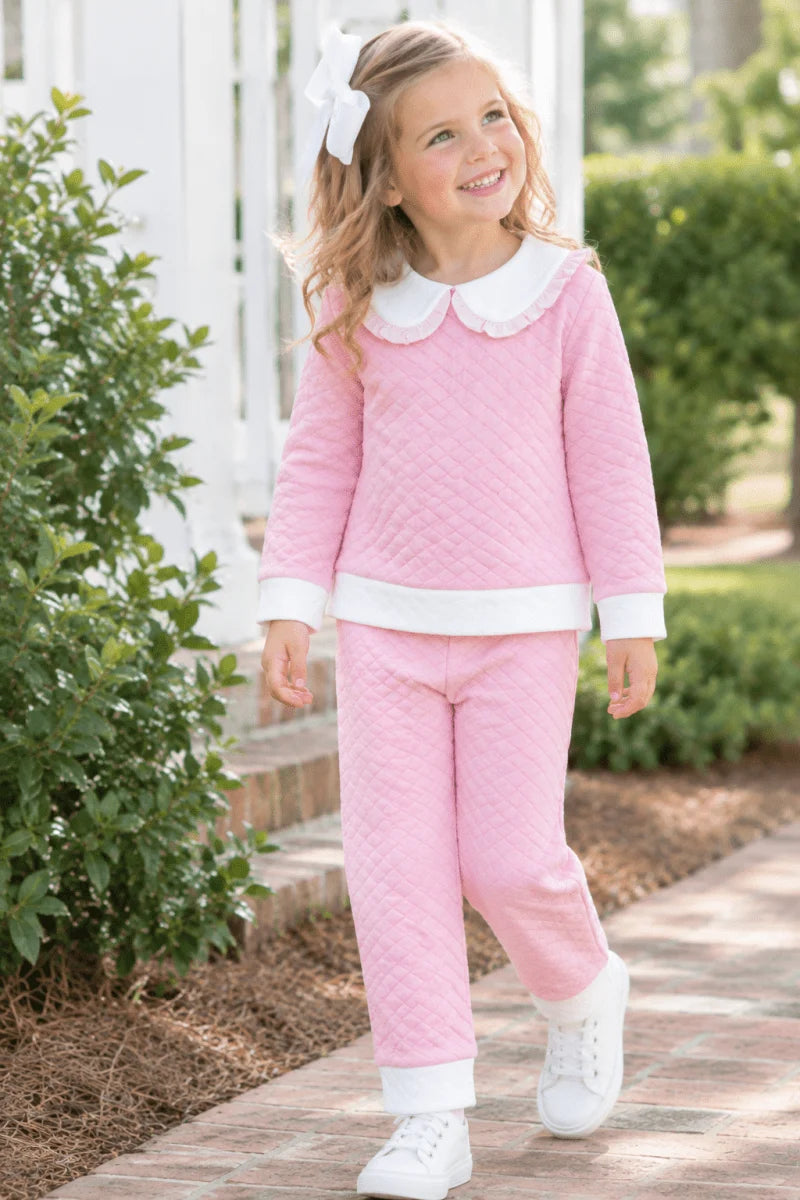 Petal Pink Cooper Quilted Playsuit