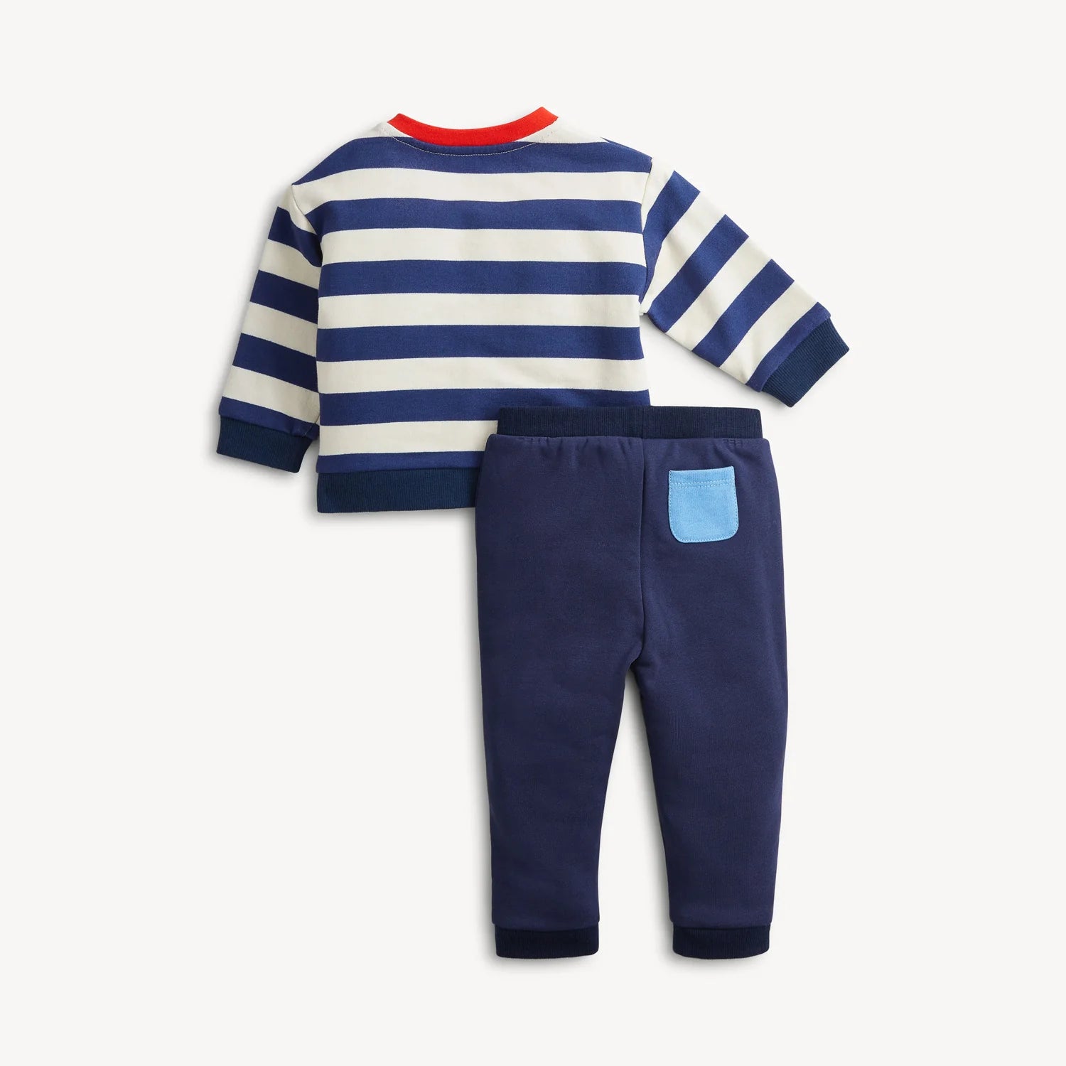 Navy Striped Two Piece Set