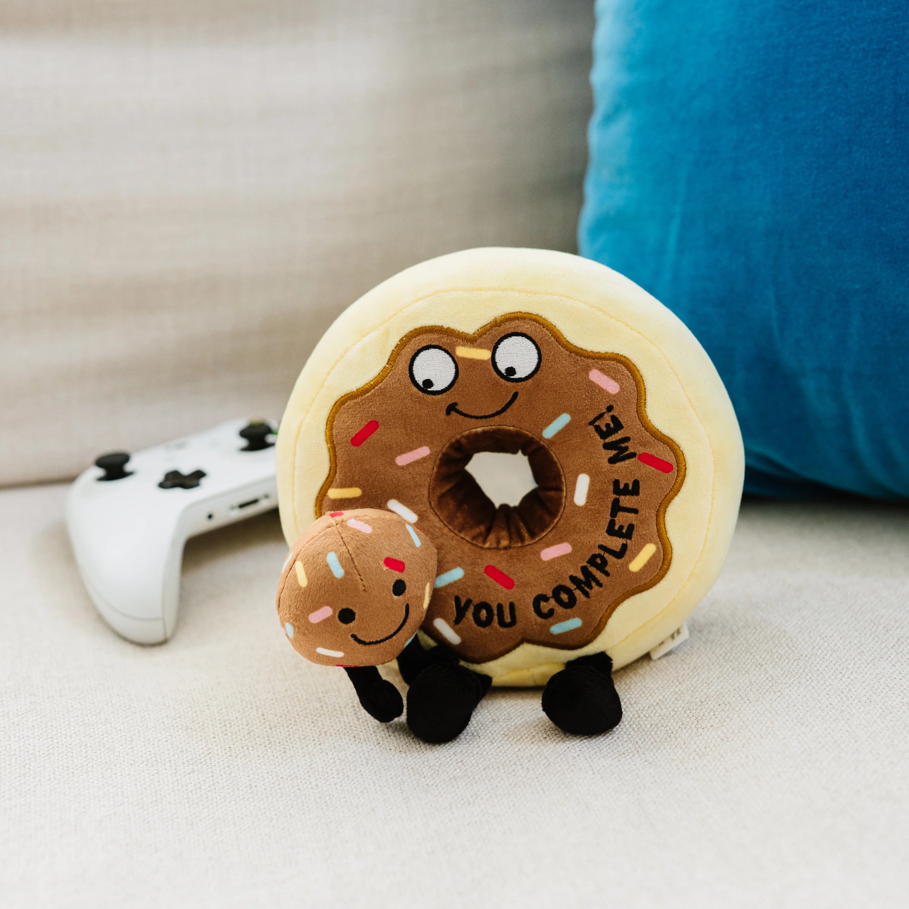 You Complete Me Plush Donut