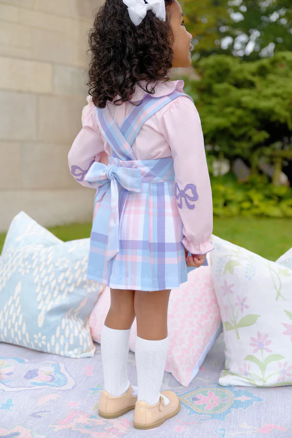 TBBC Ramona Ruffle LS Palm Beach Pink Bow