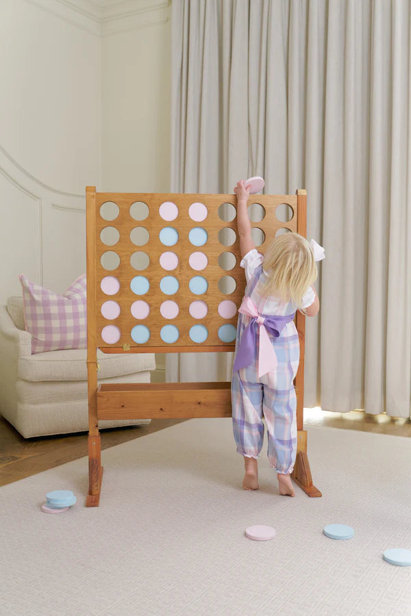 TBBC Slvls Rebecca Romper Peach Blossom Plaid