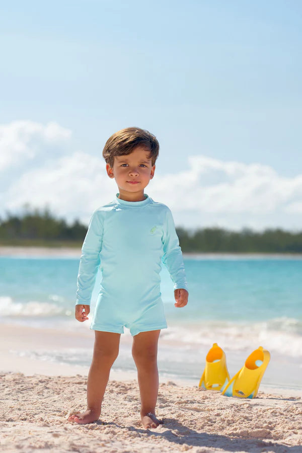 TBBC Price Pool Romper Edisto Egg Blue