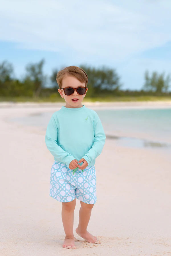 TBBC Walker's Wave Swim Shirt Edisto Egg Blue