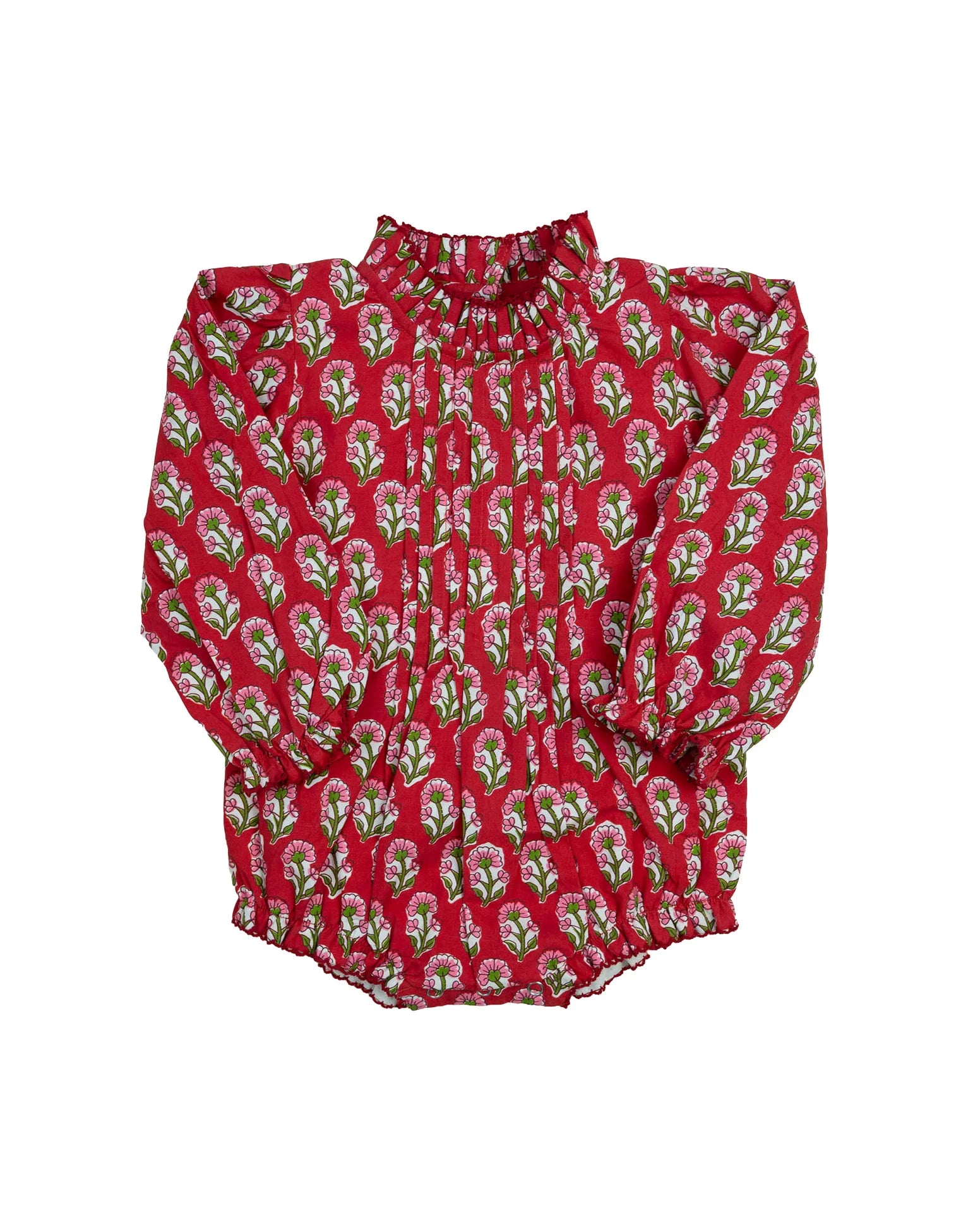 Crimson Petal Block Print Bubble