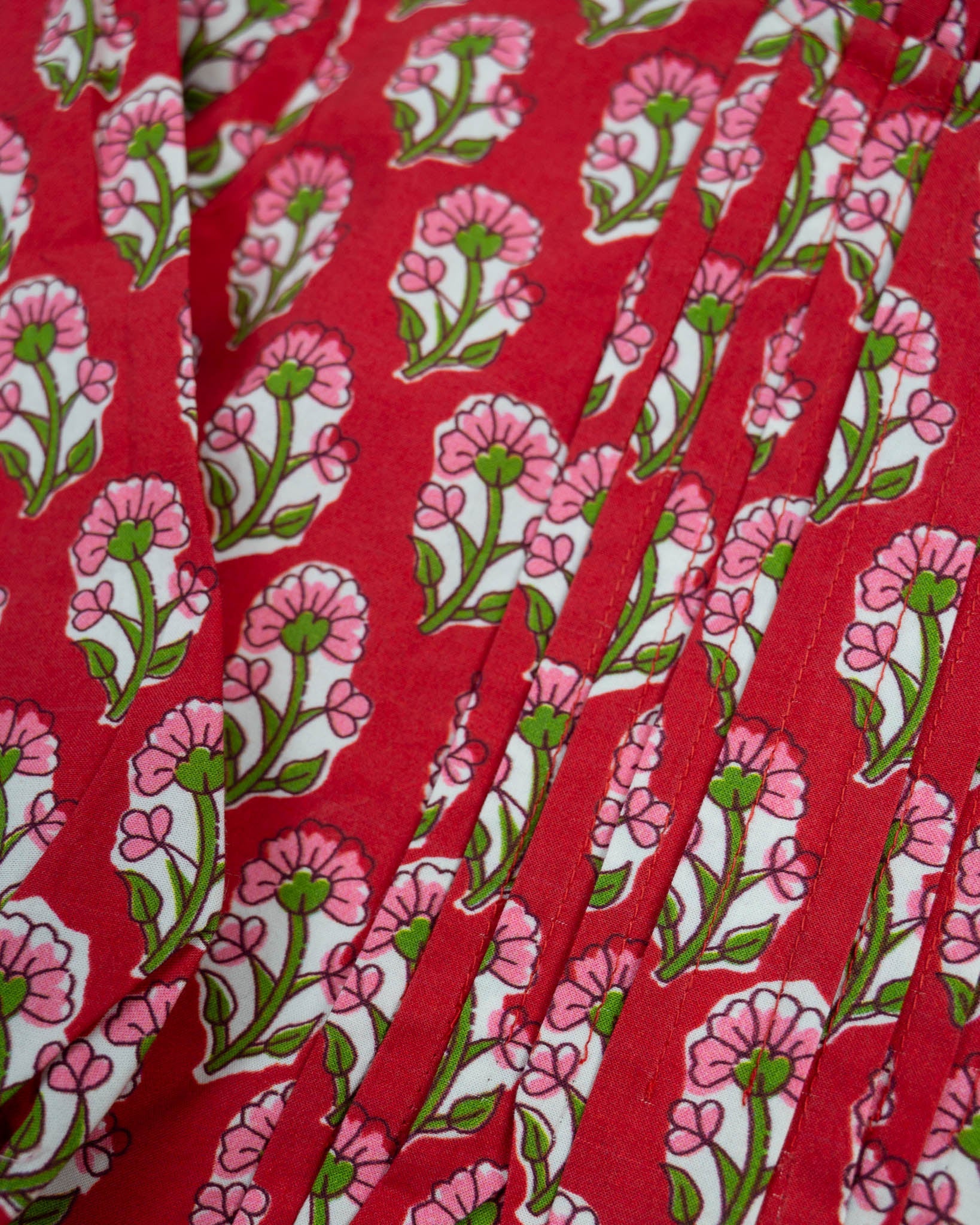 Crimson Petal Block Print Bubble
