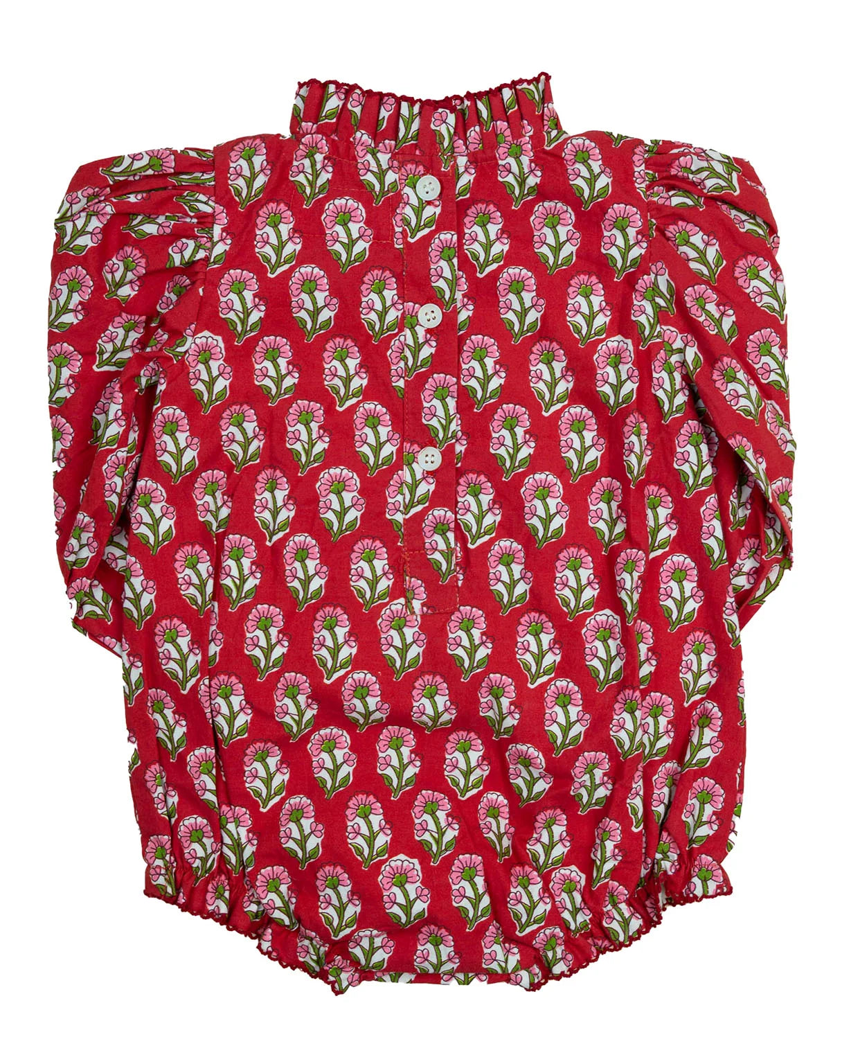 Crimson Petal Block Print Bubble