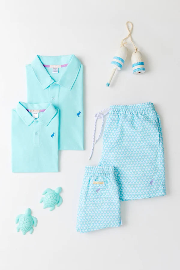 TBBC Prim and Proper Polo Edisto Egg Blue