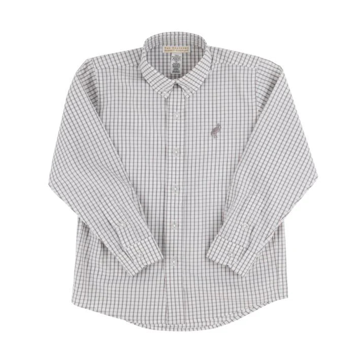 TBBC Dean's List Dress Shirt Grantley Gray Windowpane