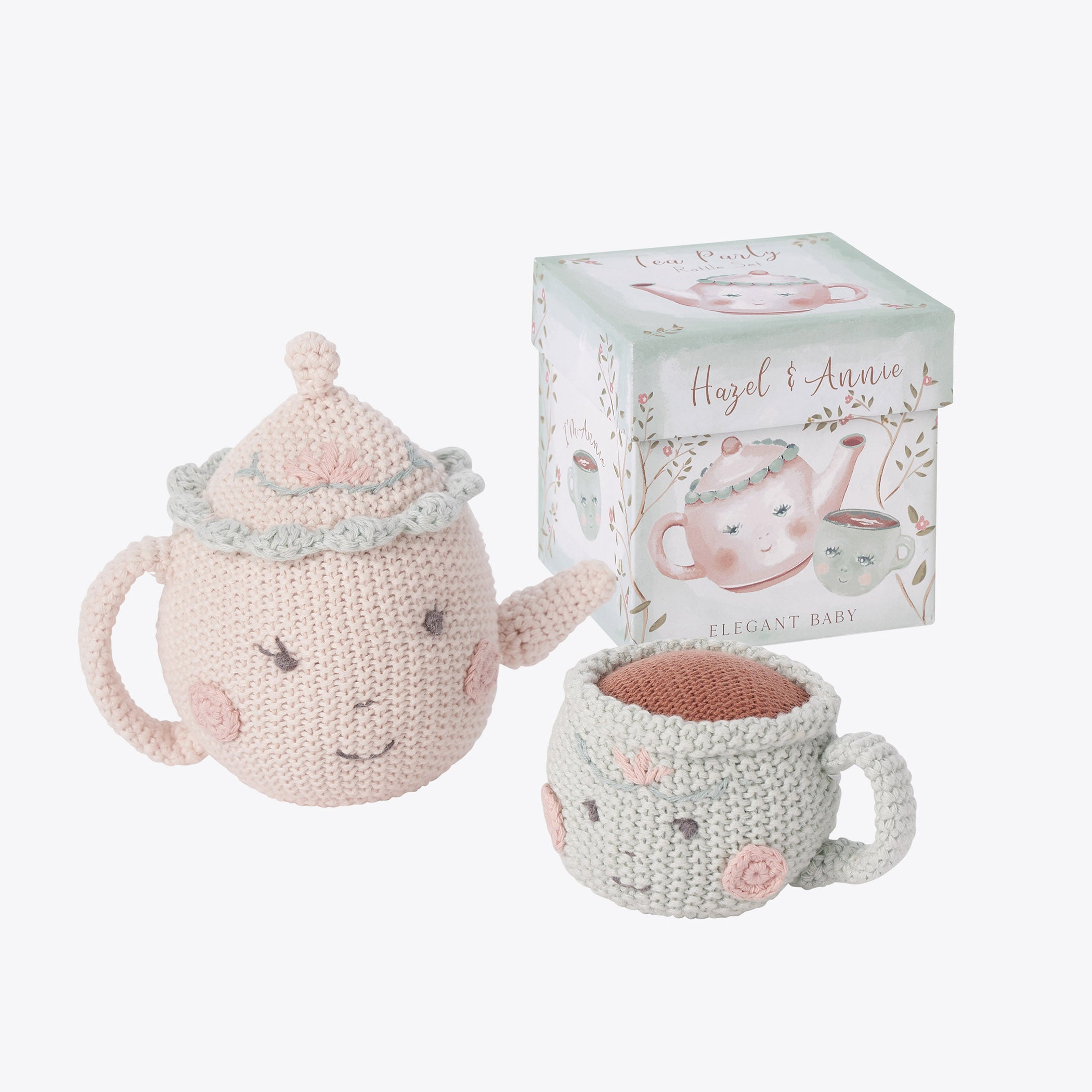 Boxed Teapot and Teacup Rattles